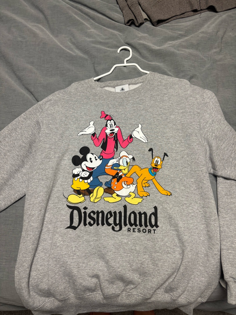 Disney Grey Kids Sweatshirt with Multicolor Classic Character Print